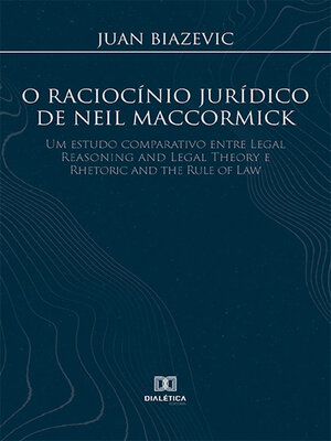 cover image of O raciocínio jurídico de Neil MacCormick